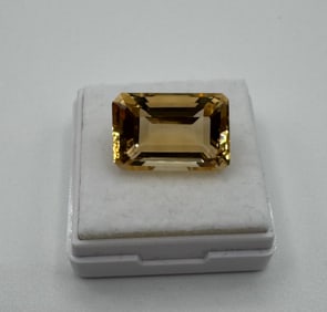 Citrine Stone 10 Carats With COA