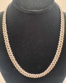 Cuban VVS White Gold Necklace