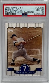 2007 Mickey Mantle Card PSA 10