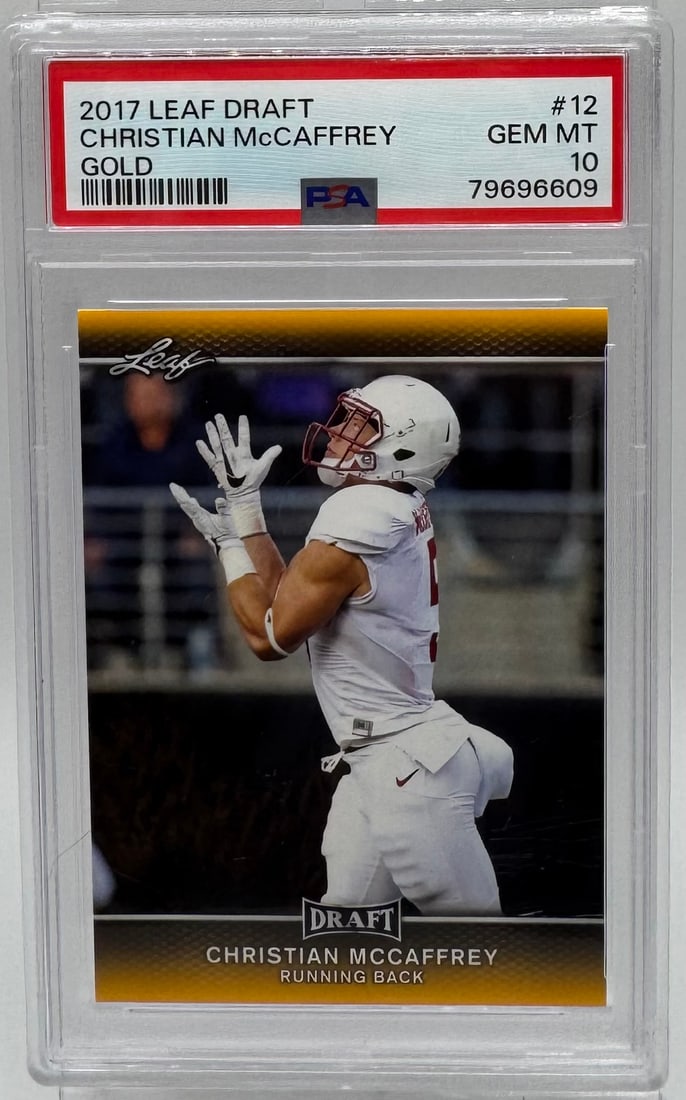 Christian McCaffrey Gold Card (1 of 2)