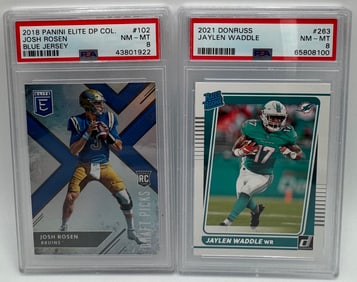 Josh Rosen Rookie & Jaylen Waddle Rated Rookie