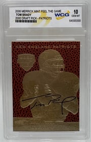 Tom Brady Draft Pick Card