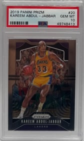 2019 Prizm Kareem Abdul Jabbar Card