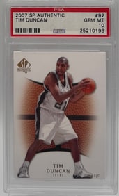 2007 Tim Duncan Card