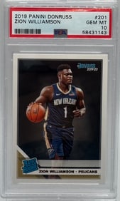 2019 Zion Williamson Rated Rookie Card