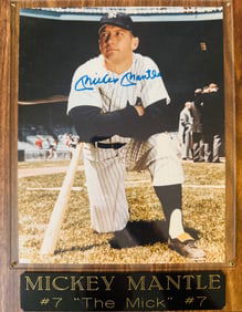 Mickey Mantle Auto Signed COA