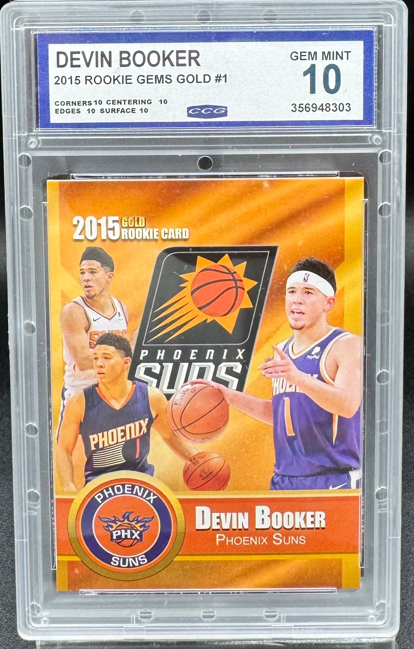 Devin Booker Rookie: Devin Booker Rookie Gem Basketball Card Mint 10