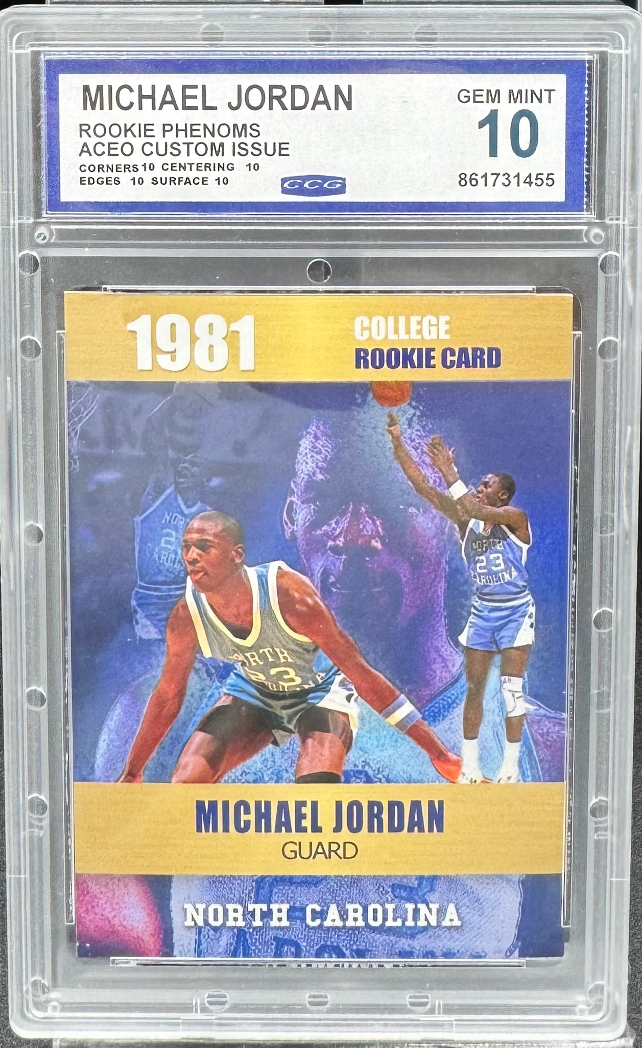 Michael Jordan Rookie Phenoms: Michael Jordan Rookie Phenoms Basketball Card Mint 10