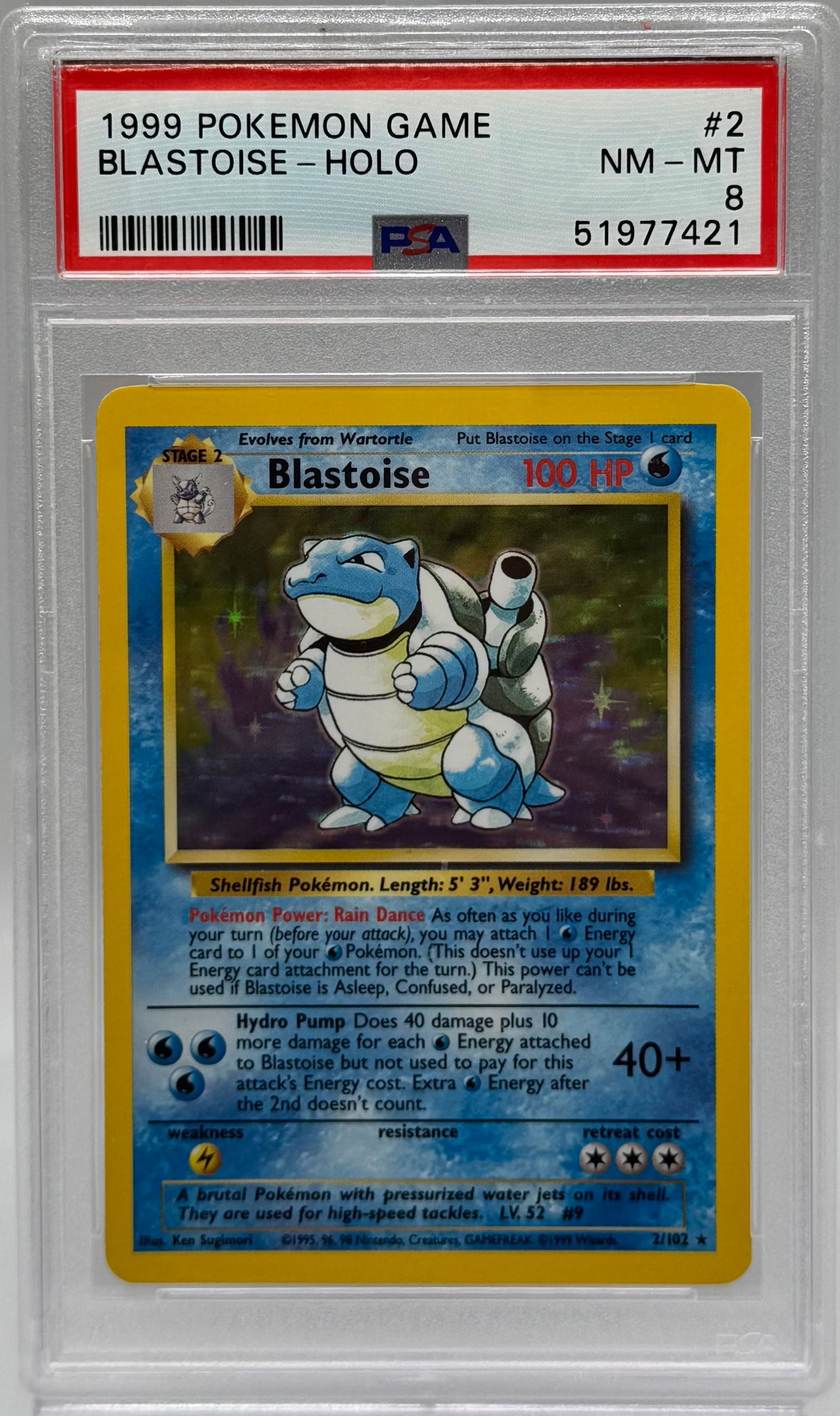 1999 Pokemon Blastoise Holo (1 of 2)
