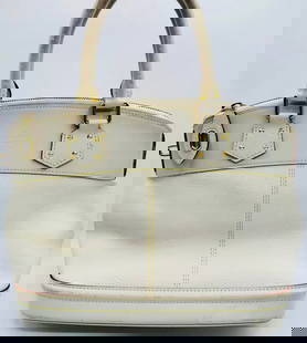 Louis Vuitton Suhali Handbag: Pre owned , Authrntic LOUIS VUITTON LOUIS VUITTON Suhali LockitPM Bag Clochette Hand Bag Suhari leather White Serial # TH1006 Condition: some signs of wear, not tears . Please see pictures for
