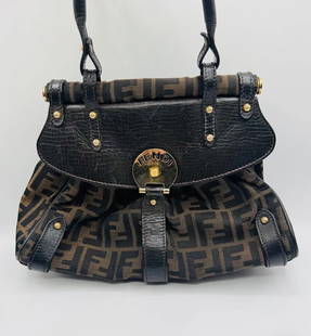 Fendi Handbag: Authentic FENDI FF Magic Tobacco Zucca Canvas & Leather Top-Handle Bag - Authentic . Made in Italy . . No damages or tears. Pre Owned , please see pictures for full condition details. Serial #