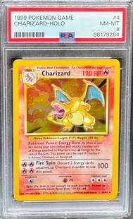 1999 Charizard Holo Pokemon: 1999 Charizard Holo Pokemon Card PSA 8