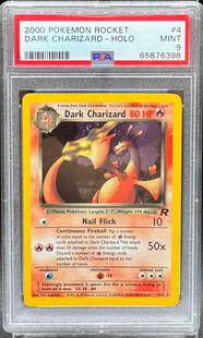1999 Pokemon Dark Charizard Holo: 1999 1999 Pokemon Dark Charizard Holo Rocket PSA 9