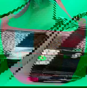 Coach Bleecker Patchwork Handbag: Pre Owned Authentic Coach Bleecker Patchwork Handbag Purse 