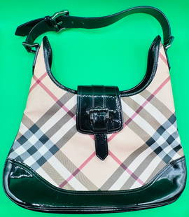 Burberry Shoulder Handbag: Authentic Pre Owned Burberry Shoulder Handbag . Pictures are from the actual product offer in our auction. 