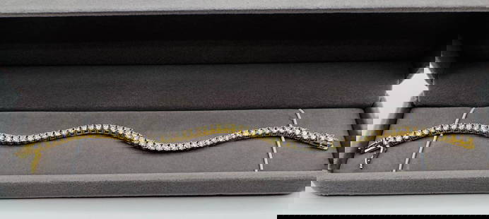 Tennis 5 MM VVS Bracelet 8 inches: Moissanite VVS1 Stone 18k Yellow Gold Plated on sterling silver Tennis Bracelet size : 8 inches