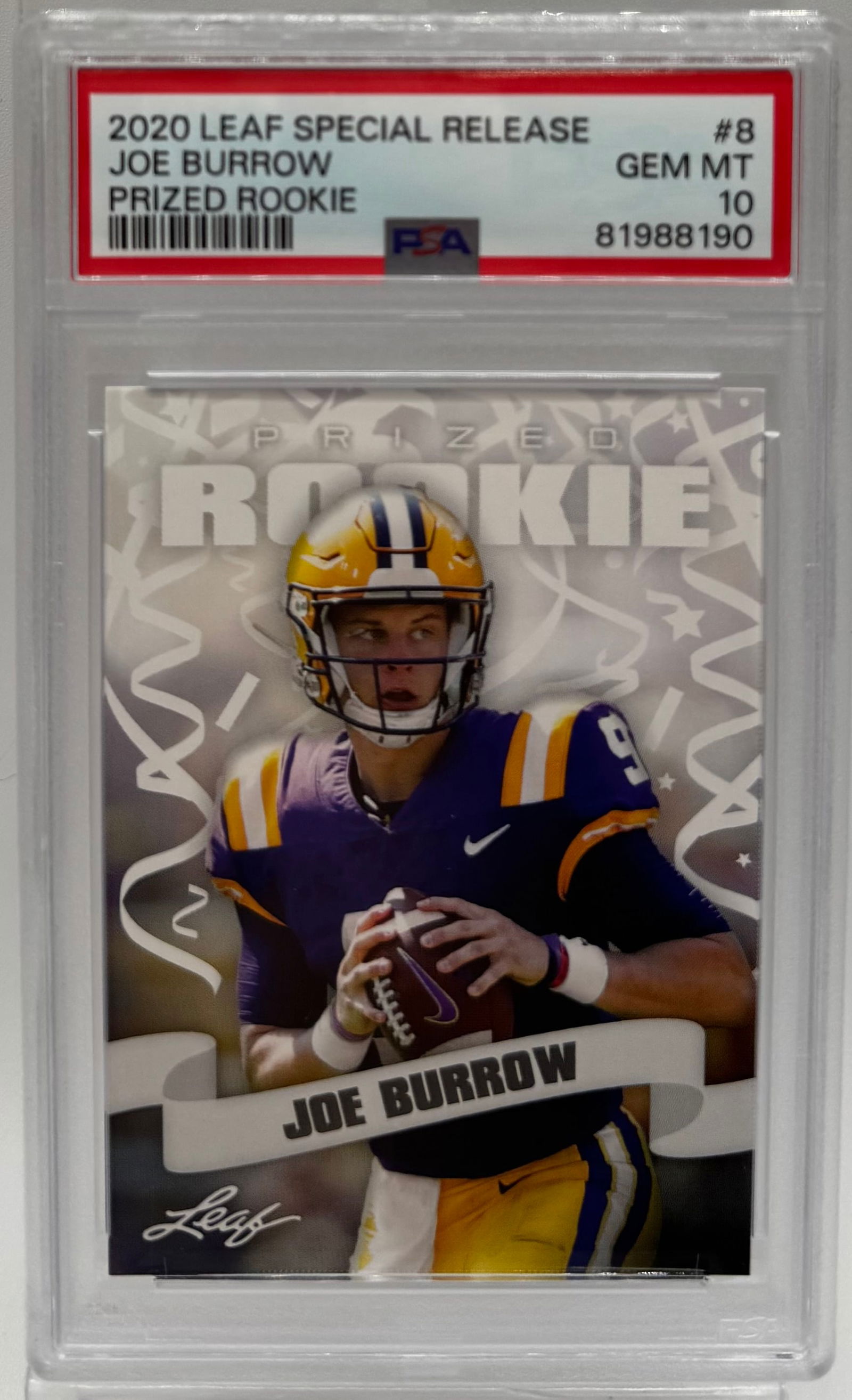 Joe Burrow Prized Rookie (1 of 2)