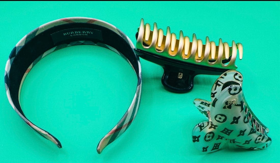 Louis Vuitton, Burberry & Alexandre De Paris Hair Clip (1 of 3)