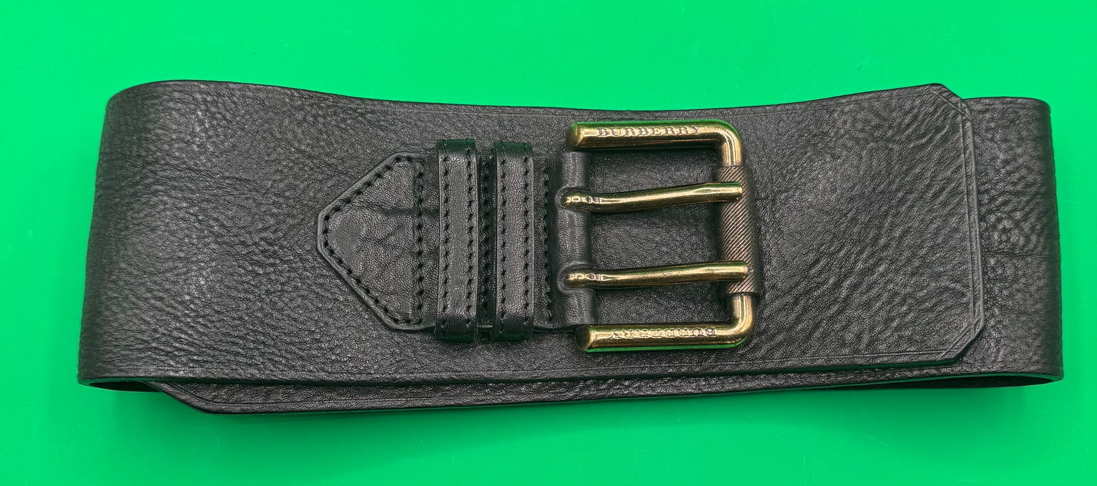 Leather Burberry Belt (1 of 3)
