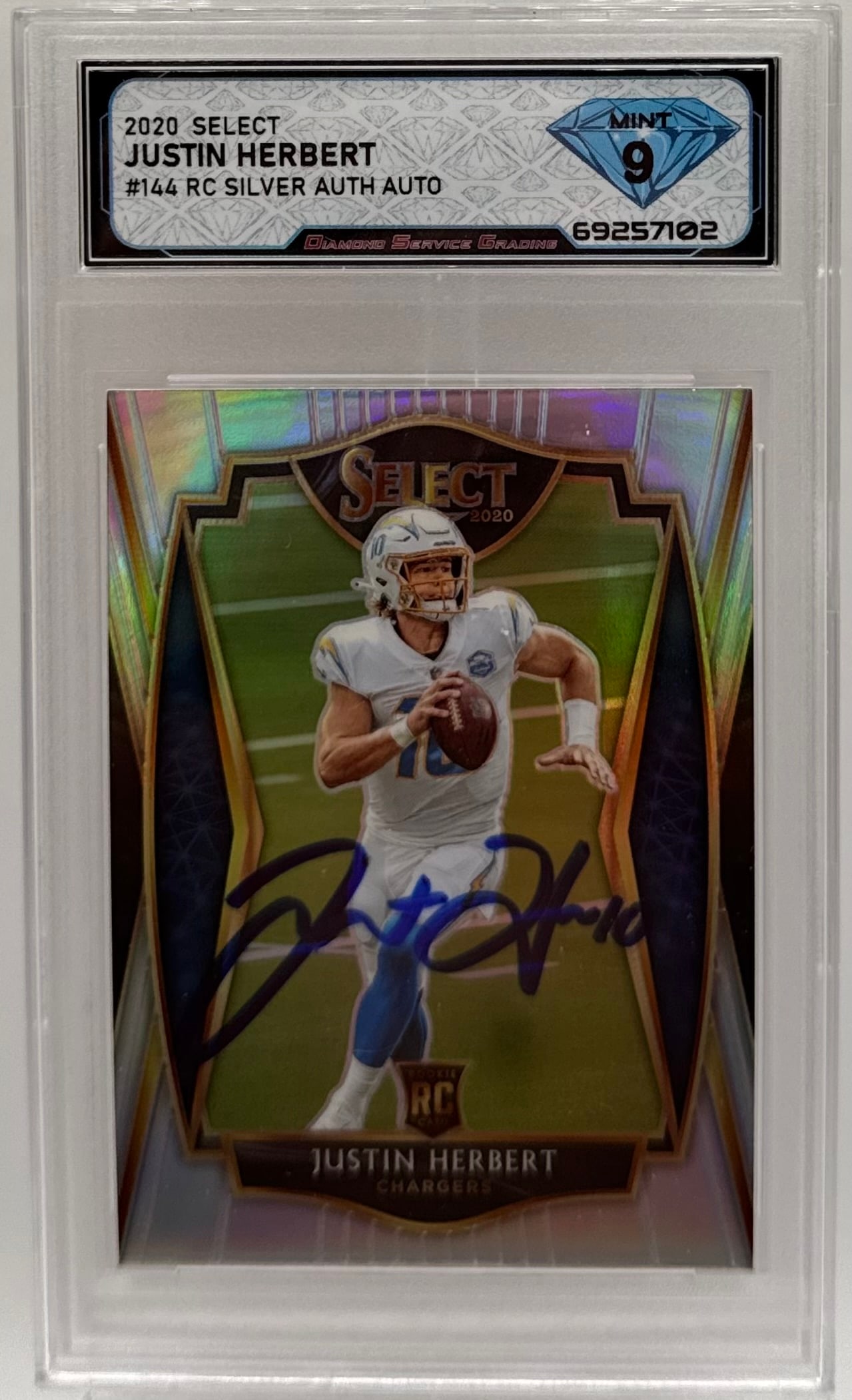 Justin Herbert Auto Rookie Card (1 of 2)