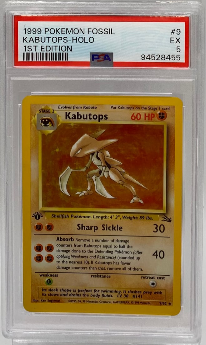 1999 Kabutops Holo 1st Edition Pokemon Card (1 of 2)