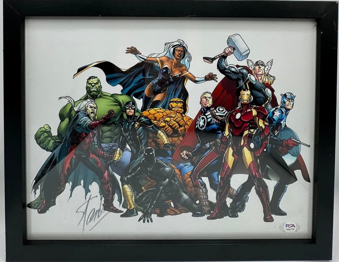 Marvel Super Heroes Autographed Signed by Stan Lee PSA DNA (1 of 4)