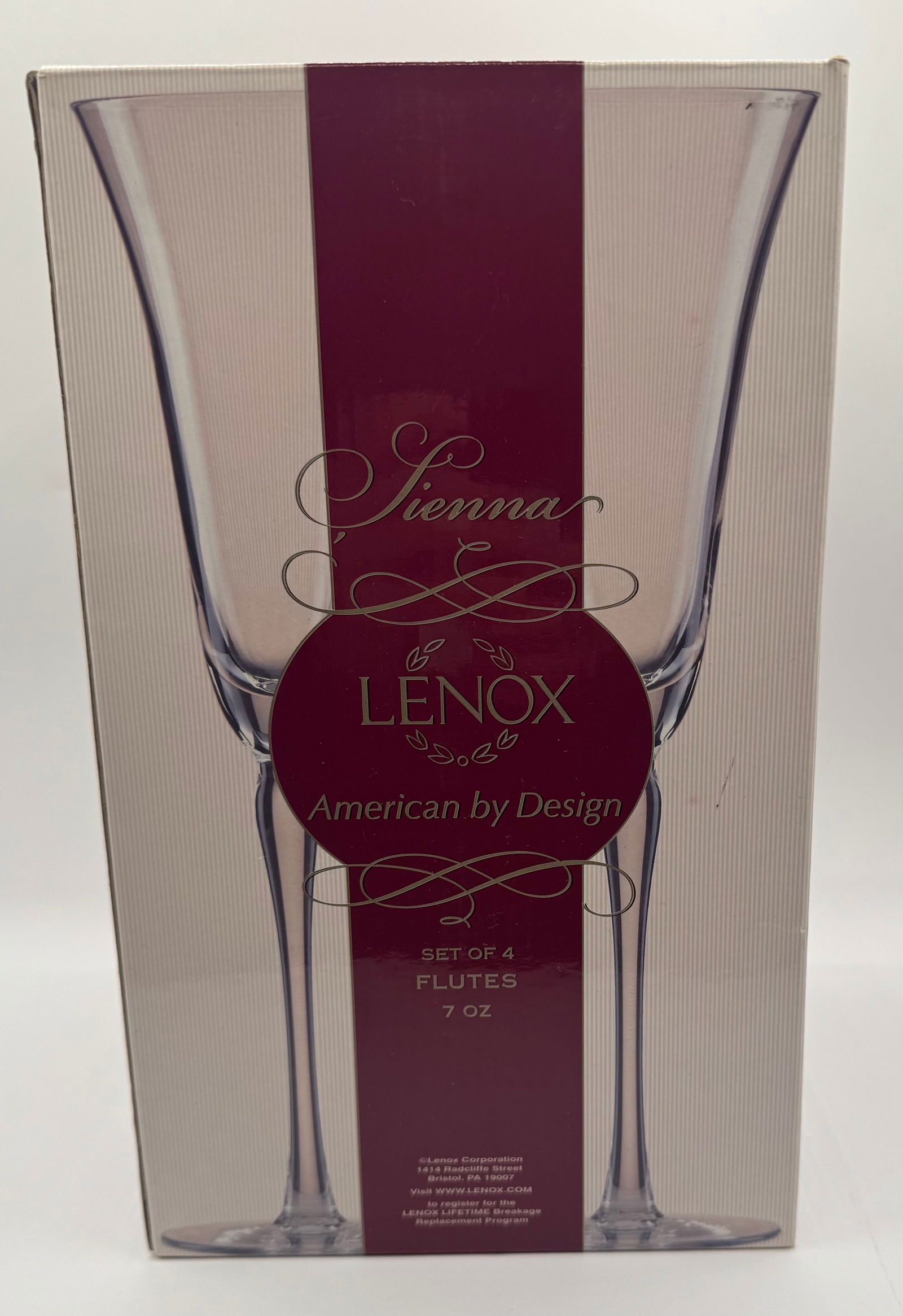 Lenox Set: Lenox by American By Design Set said 4 Flutes 7 oz