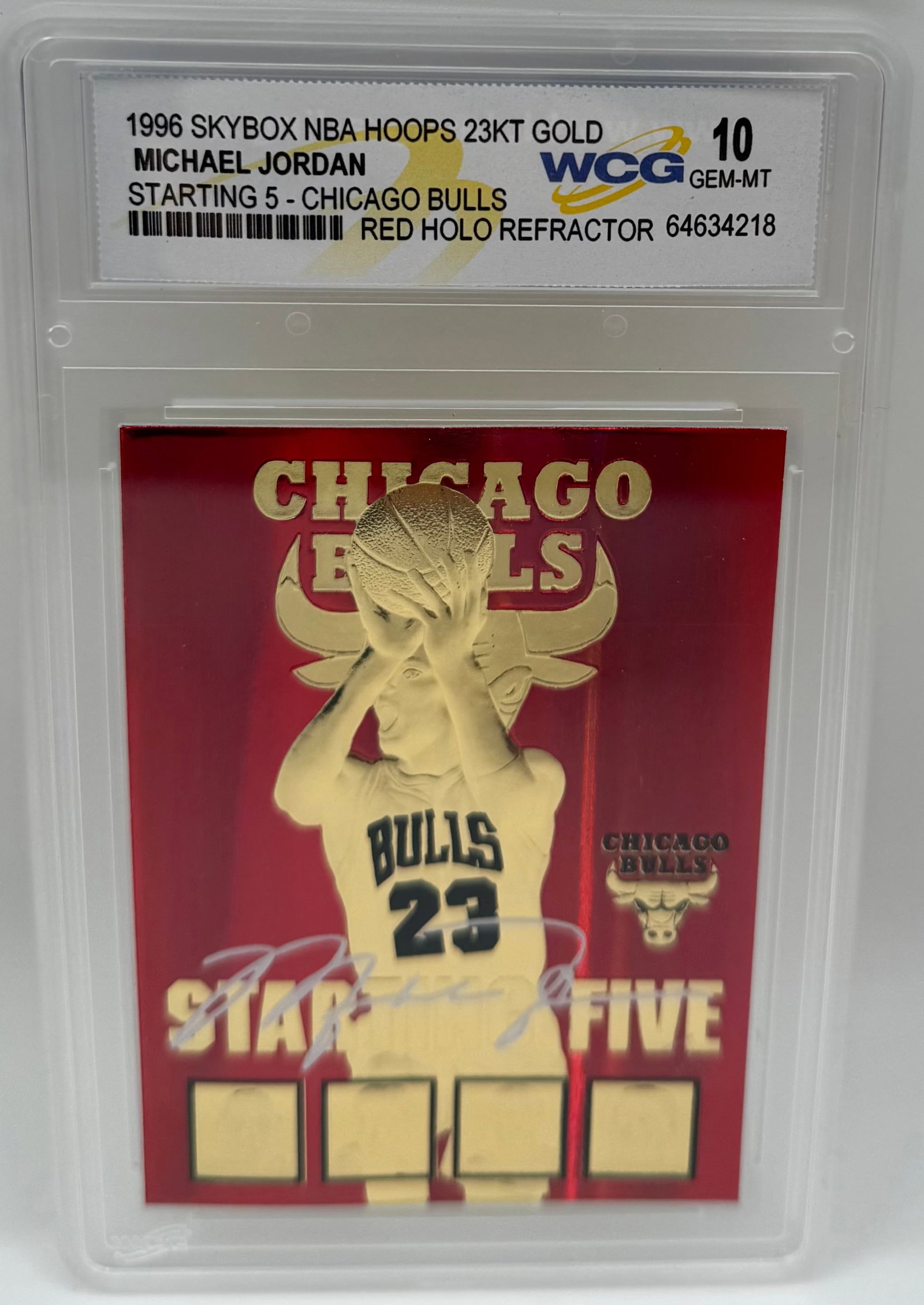 Michael Jordan Red Holo Refractor (1 of 2)