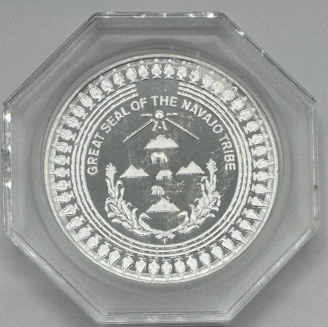 1972 Navajo Tribe Silver Coin (1 of 2)