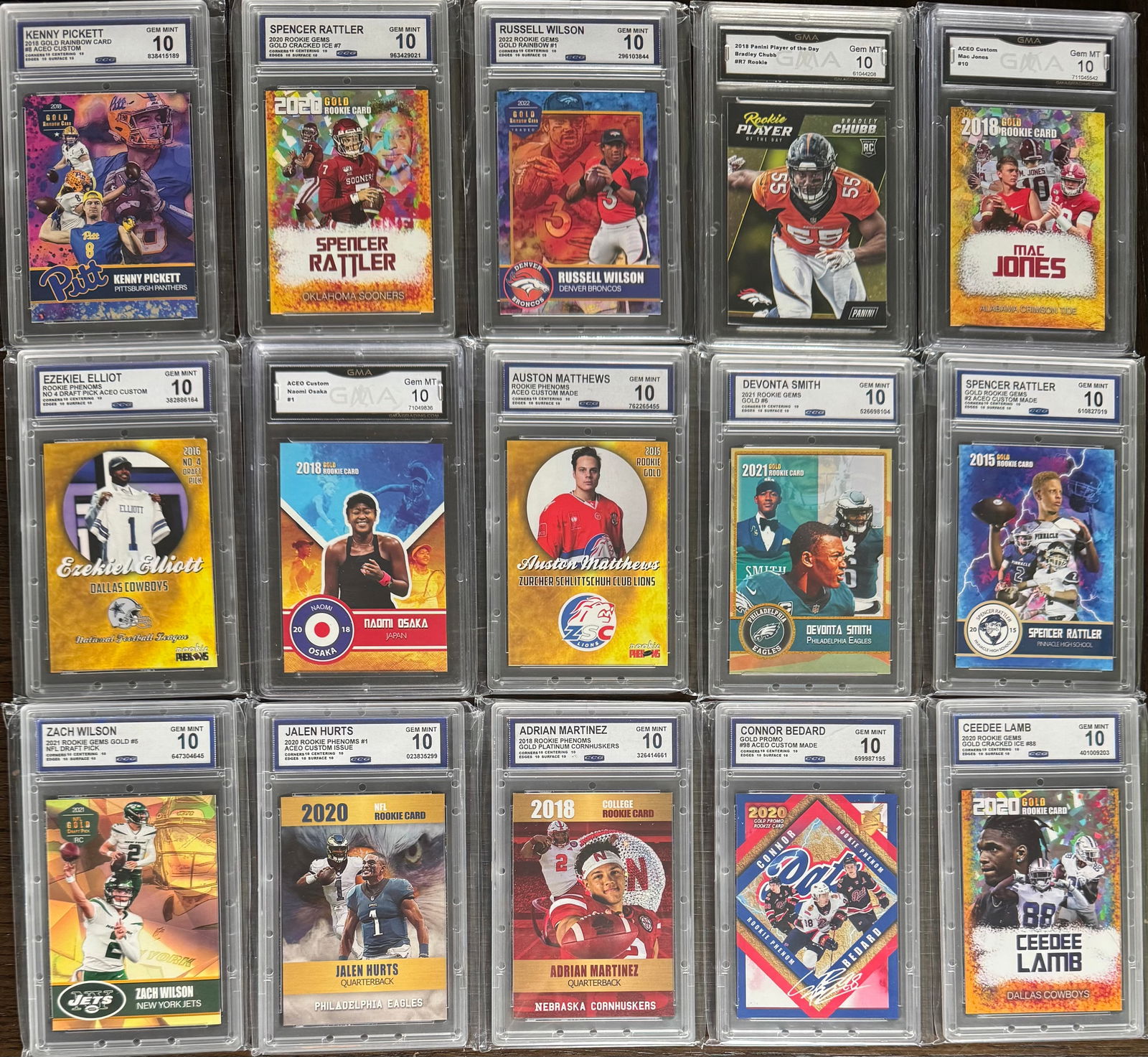 Jalen Hurts, Auston Matthews, Russell Wilson & More Lot (1 of 1)