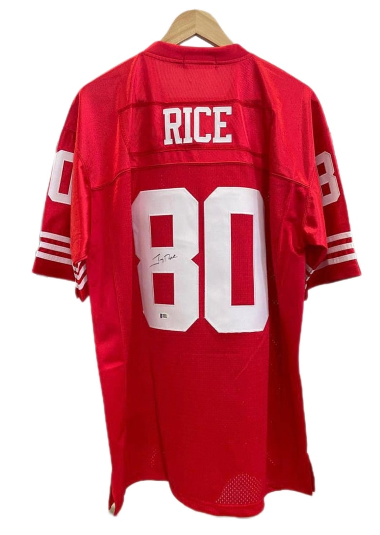 Jerry Rice Jersey Autograph Signedm COA by Beckett (1 of 2)