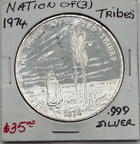 1974 Nation Tribes Silver Coin
