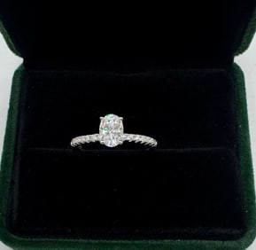 Oval Shape 2 Carats VVS Ring