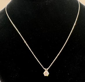 White Gold VVS Necklace