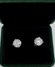3 Carats VVS Earrings