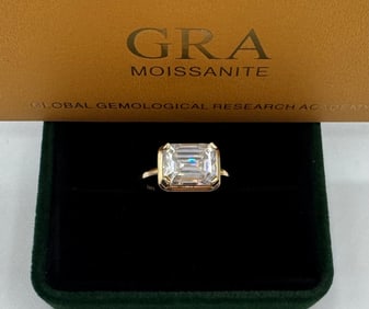 Emerald Cut 3 Carats VVS Ring