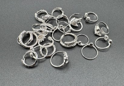 Silver Rings Lot