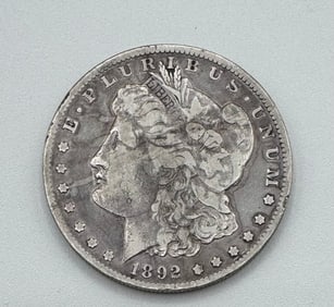 1892 O Morgan One Dollar Coin