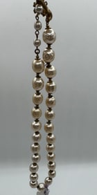 Vintage signed Miriam Haskell Baroque Pearl Necklace
