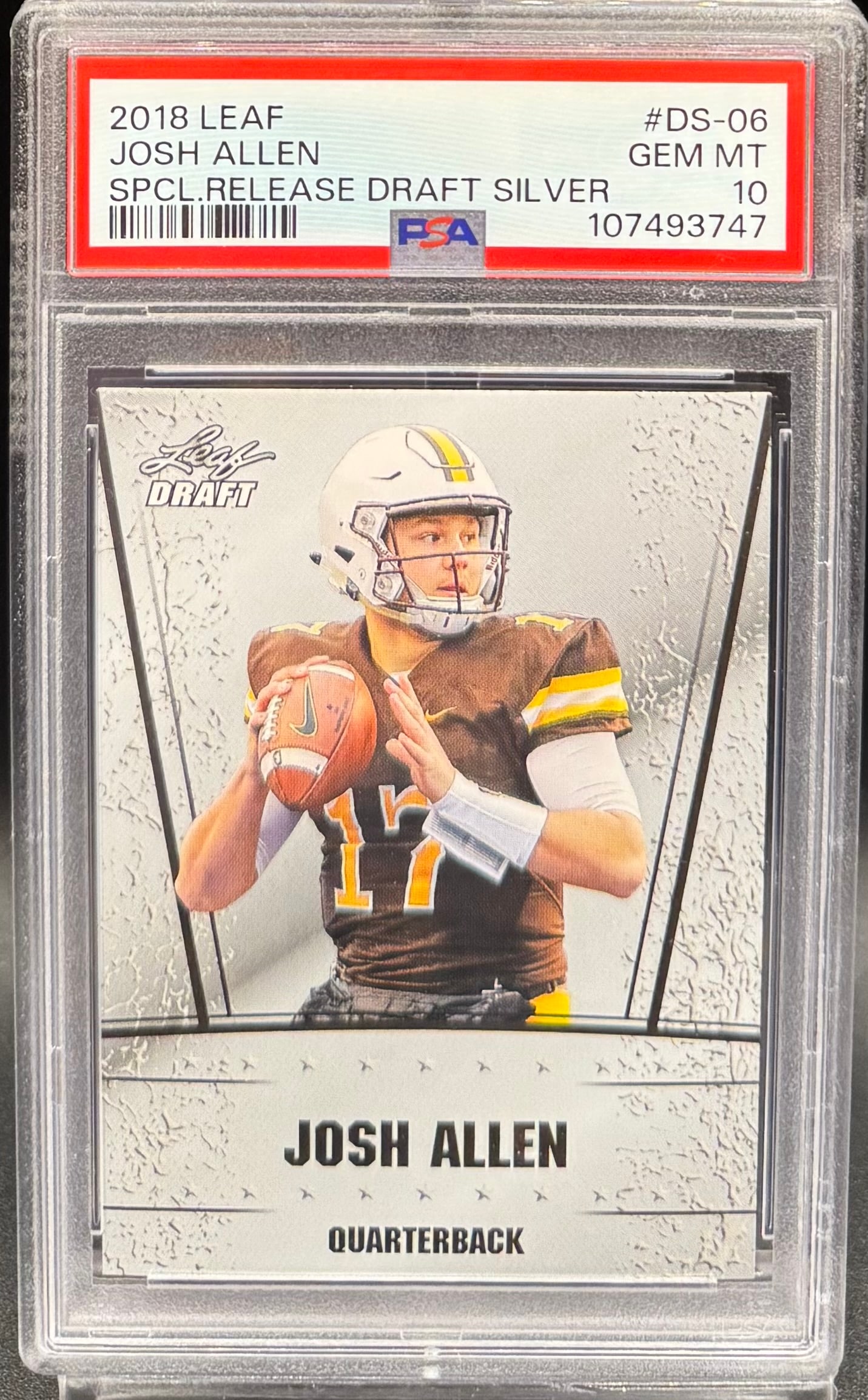 Josh Allen Release Draft Silver Rookie (1 of 2)