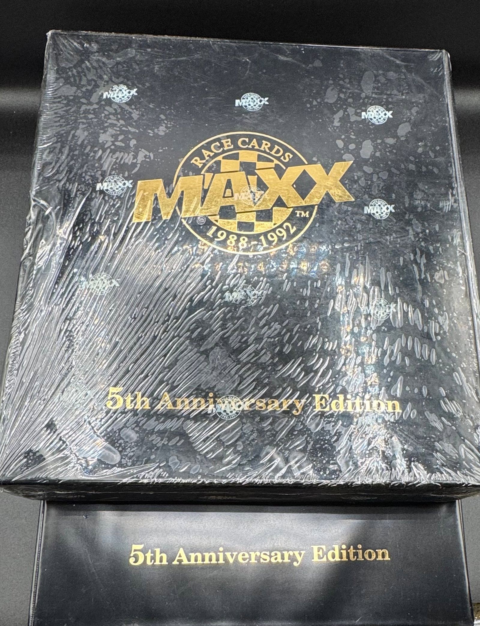 Maxx Race Cards 1988-1992 5th Anniversary Edition Trading Cards Sealed Boxes: (2) Two ( one sealed and 2nd one not sealed ) Maxx Race Cards 1988-1992 5th Anniversary Edition Trading Cards Sealed Boxes 