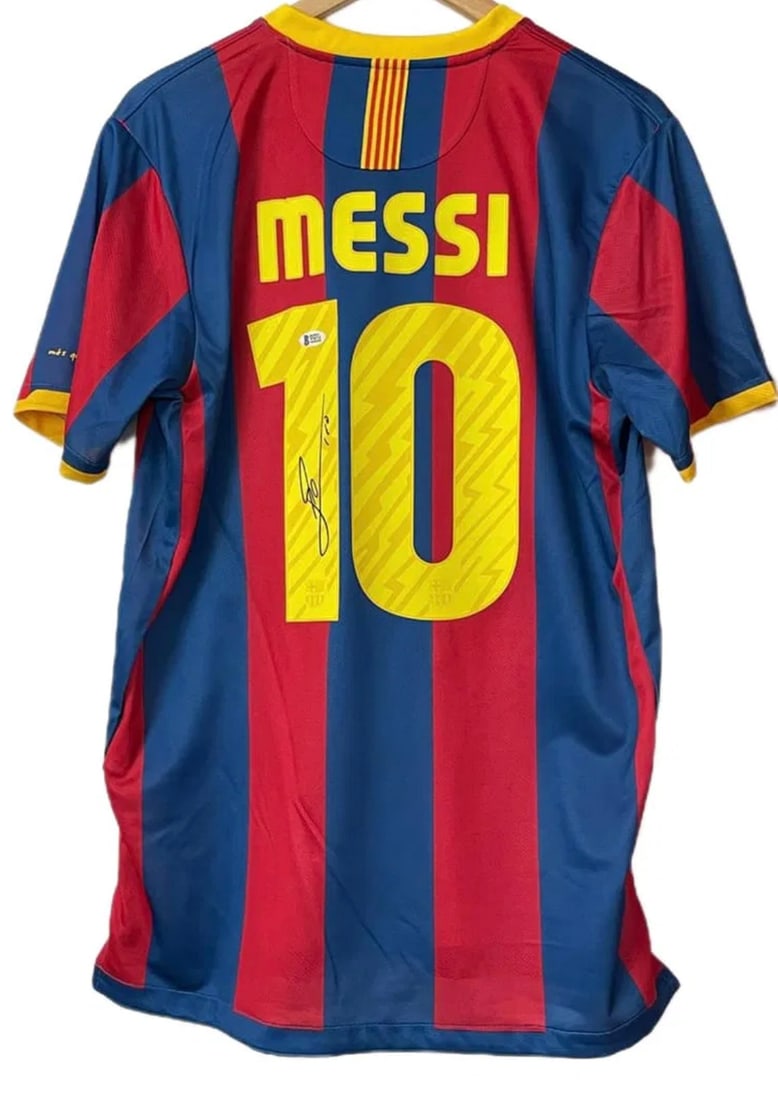 Lionel Messi Autographed Signed Jersey COA By Beckett (1 of 1)