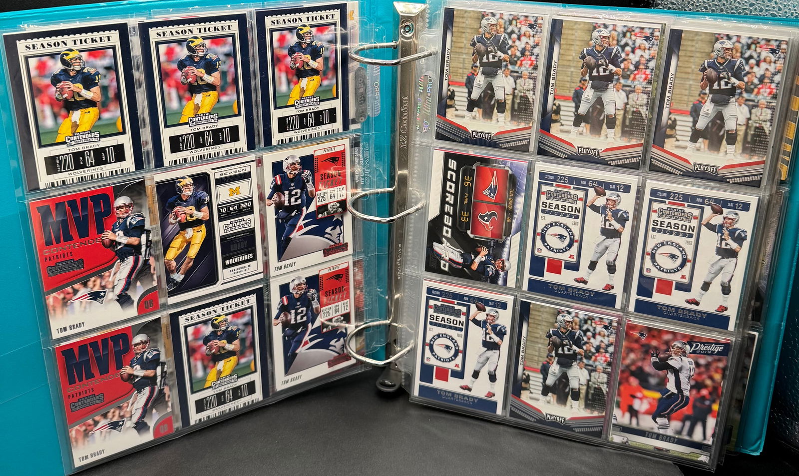 Tom Brady, Mahomes, Josh Allen, Lamar Jackson Binder - 2