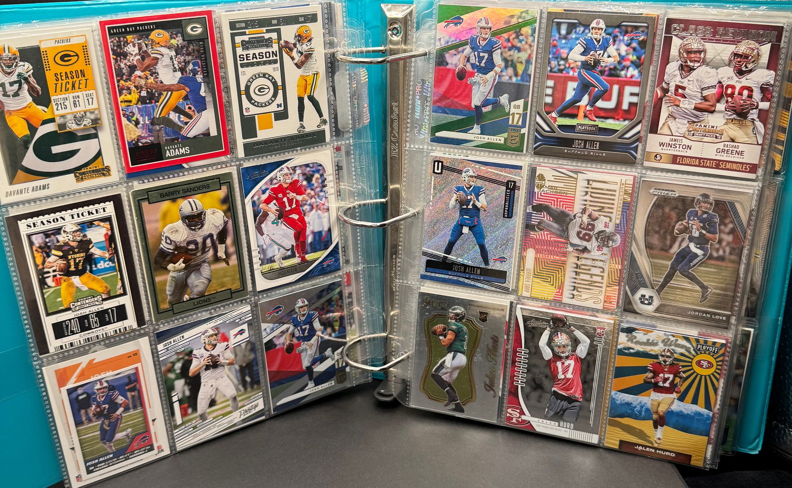 Tom Brady, Mahomes, Josh Allen, Lamar Jackson Binder - 5