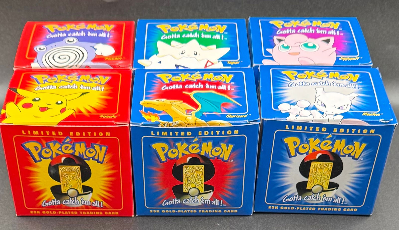 1999 Charizard , Pikachu , Mewtwo Sealed Pokemon Collection Sealed (1 of 2)