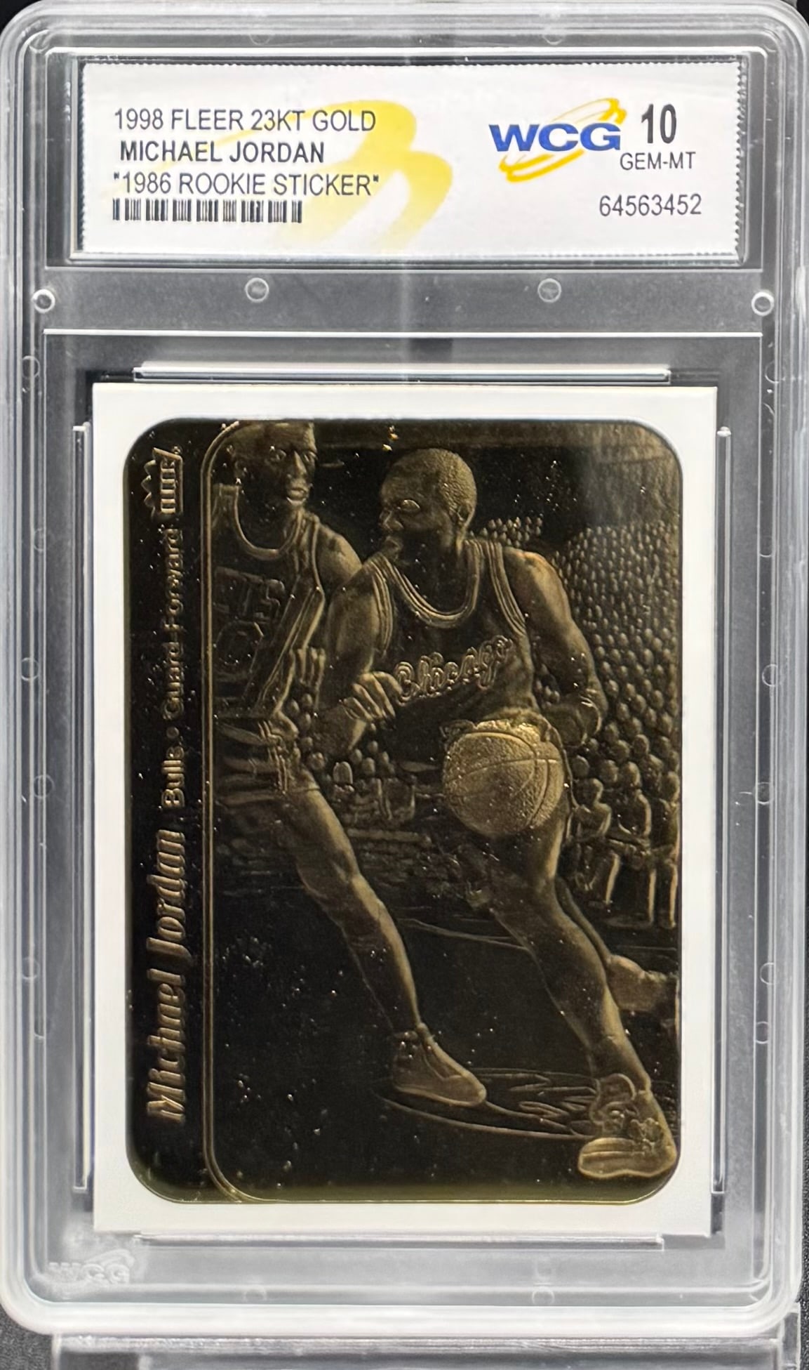 Michael Jordan Rookie Sticker Card (1 of 2)