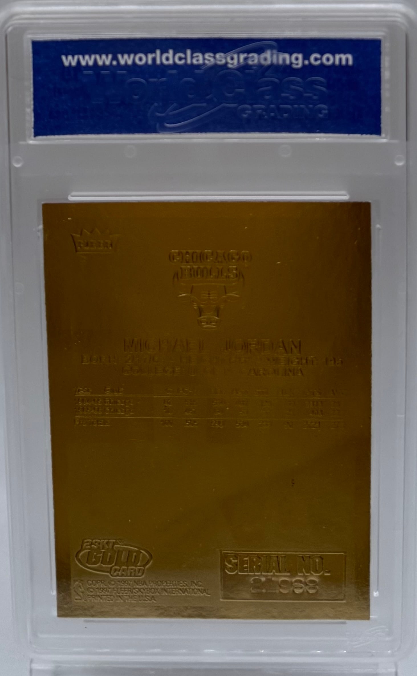 Michael Jordan Red White Blue Border Card - 2