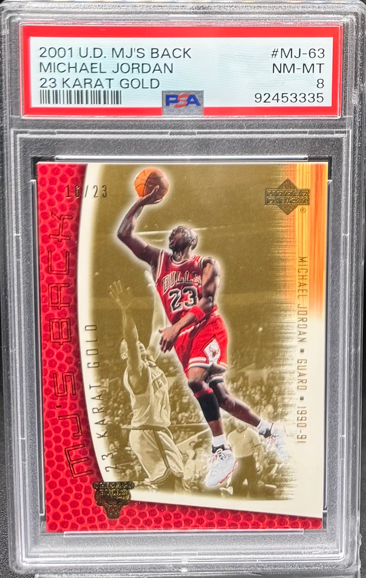 Michael Jordan Card /23 (1 of 3)