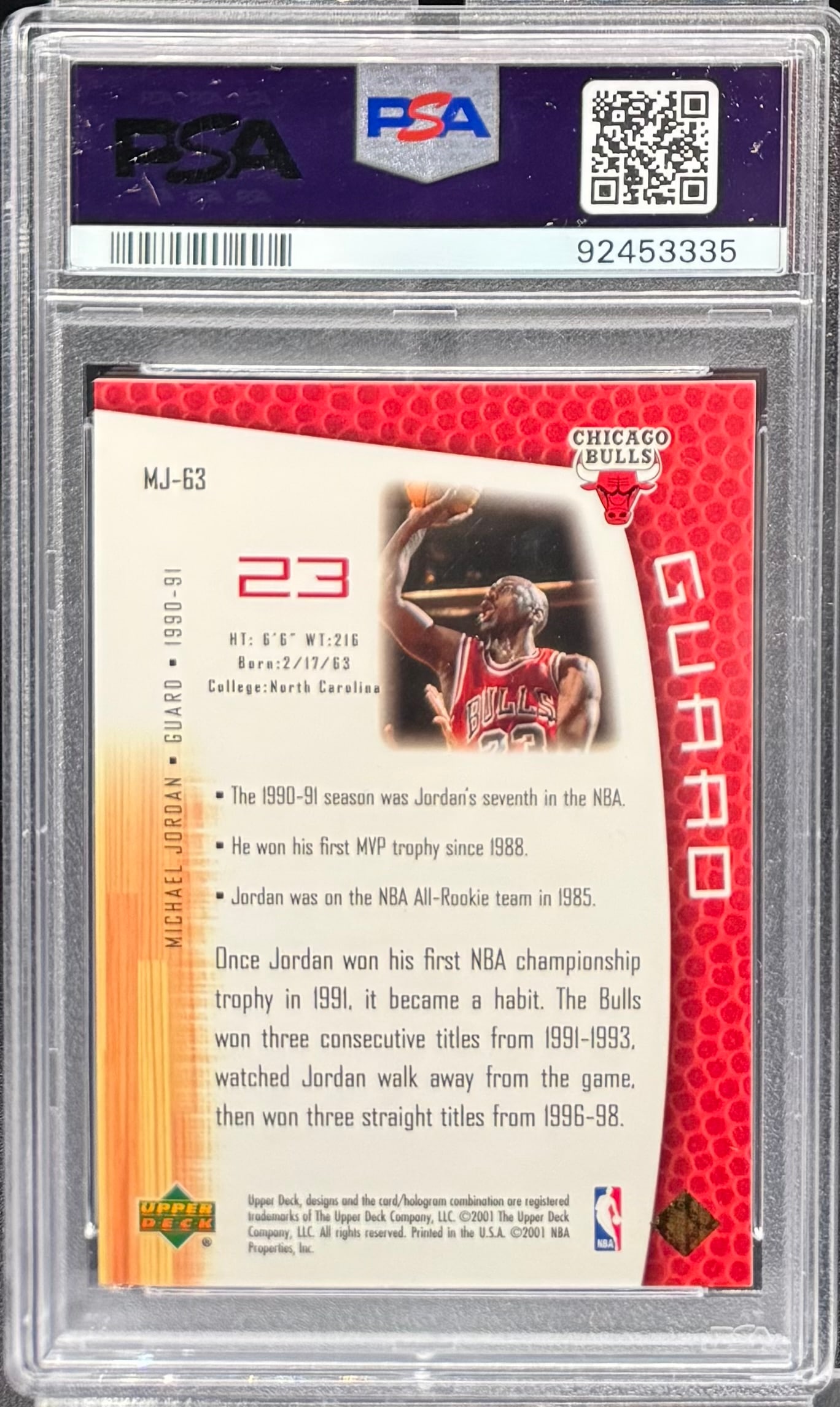 Michael Jordan Card /23 - 3