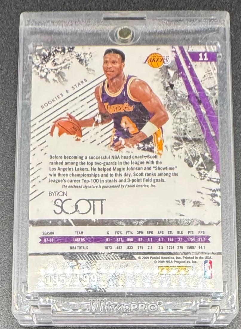 Byron Scott Lakers Patch Auto /199 - 2